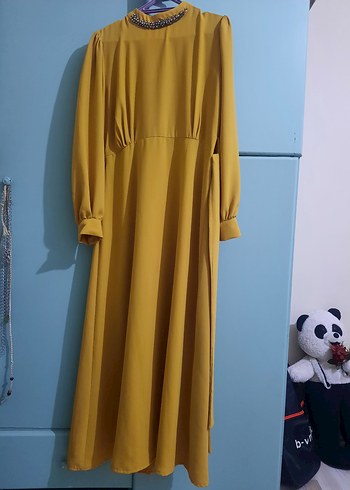 Hardal sarısı Payetli Kadın Bluz, Uzun Kollu, Salaş - Görsel 9