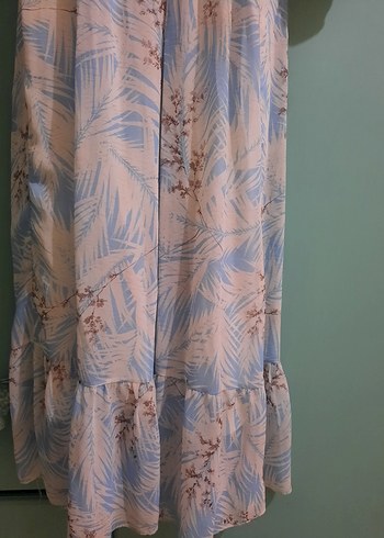 Mavi Bohem V Yakalı Hamile Bluzu - Görsel 2