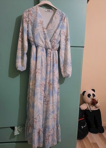 Mavi Bohem V Yakalı Hamile Bluzu - Görsel 5