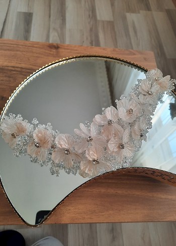 Bej Drapeli Bohem Zarif Saç Aksesuarı - Görsel 11