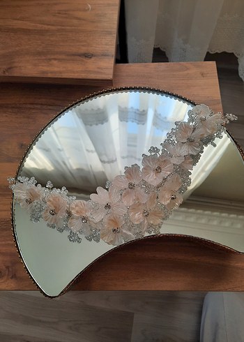 Bej Drapeli Bohem Zarif Saç Aksesuarı - Görsel 3