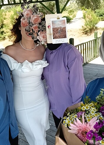Diğer Vintage kuğu beyaz elbise modelleri