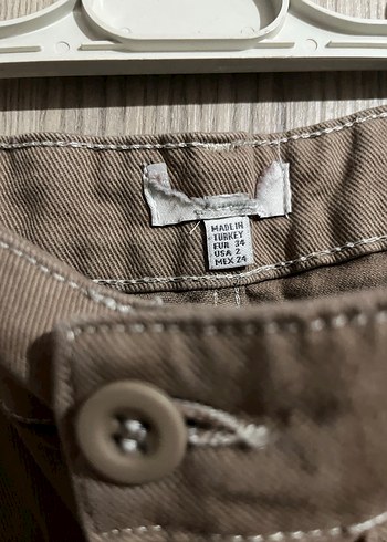 Bej Rahat Kesim Kadın Pantolon - Görsel 2