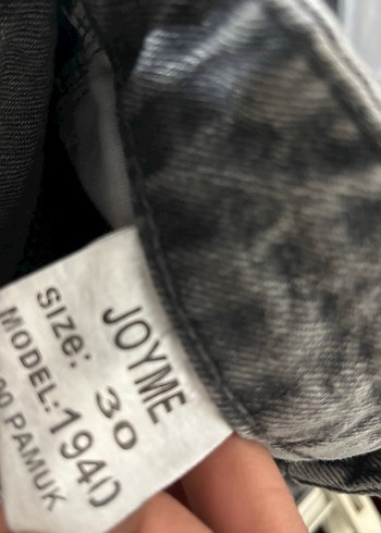 Gri Bol Kesim Denim Kadın Pantolon - Görsel 5