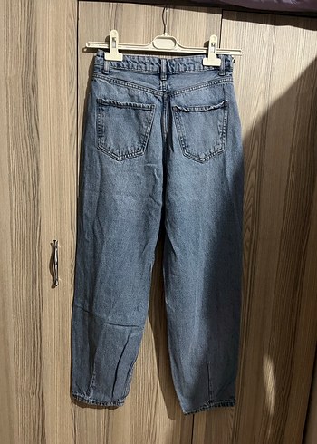 Gri Mavi Salaş Kadın Denim Pantolon - Görsel 3