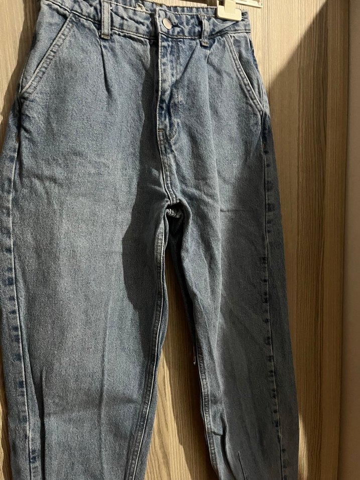 Gri Mavi Salaş Kadın Denim Pantolon - Görsel 2