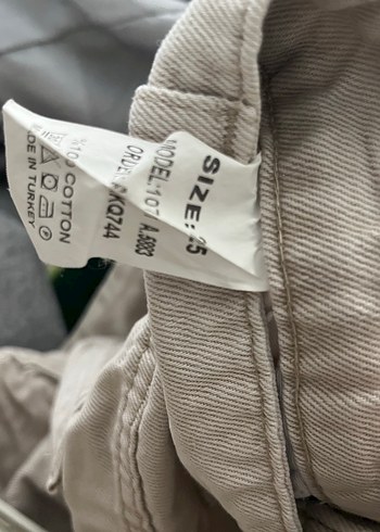 bej Kadın Normal Kesim Kot Pantolon - Görsel 5