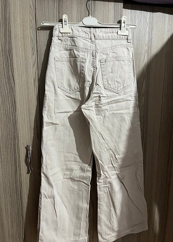 bej Kadın Normal Kesim Kot Pantolon - Görsel 3