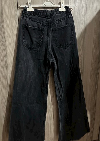 Gri Loose Fit Midi Kot Pantolon - Görsel 2