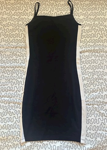 Siyah mini dar paça elbise - Görsel 3