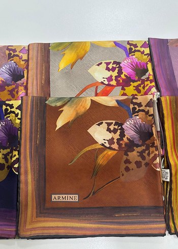 Armine Kahverengi Bohem Desenli Kadın Fular