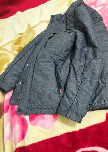 Gri Fermuarlı Erkek Street Wear Mont - Görsel 2