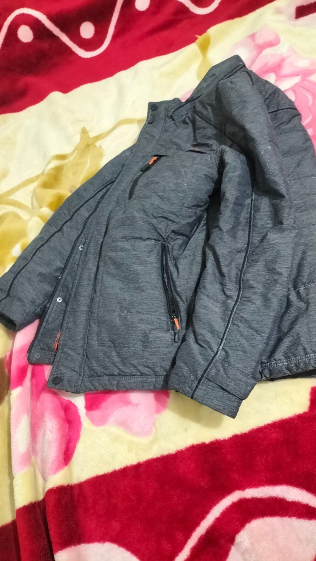 Gri Fermuarlı Erkek Street Wear Mont - Görsel 2