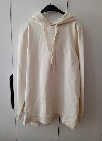 Krem renk sweatshirt 