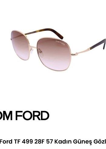 Tom Ford Kadın Bej Şeffaf Güneş Gözlüğü