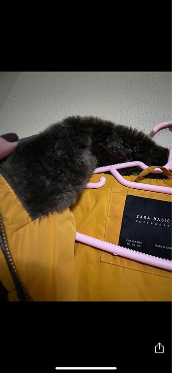 Zara Zara kapşonlu mont