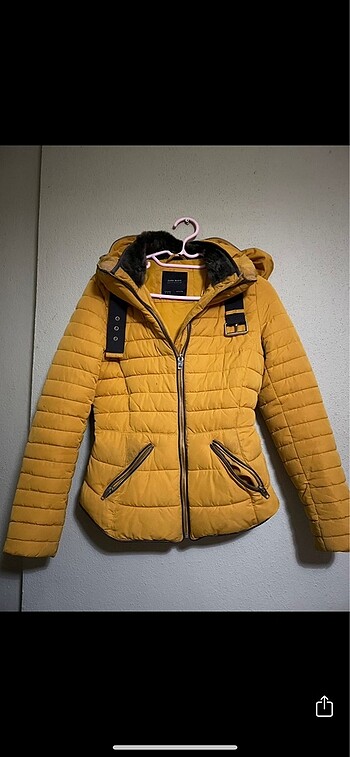 Zara kapşonlu mont