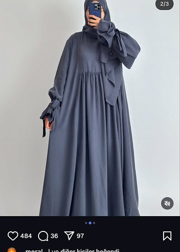 zainabs markalı. kupraGri Kadın Uzun Elbise şal takim