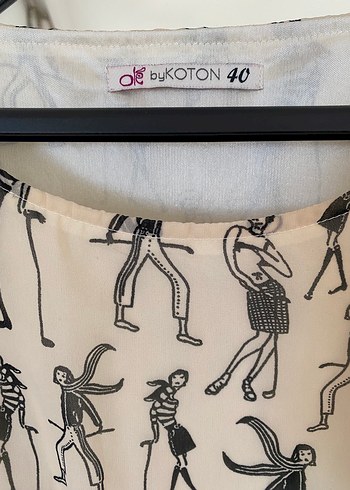 Desenli, Kemerli Bohem Midi Elbise - Görsel 4