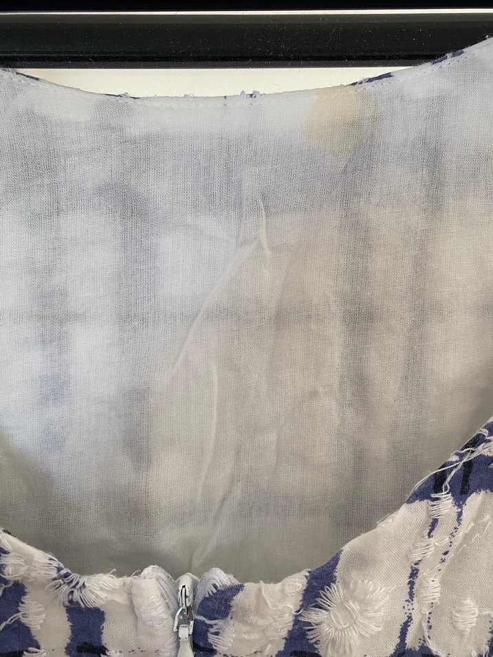 Mavi Kısa Kollu Mini Elbise - Görsel 4