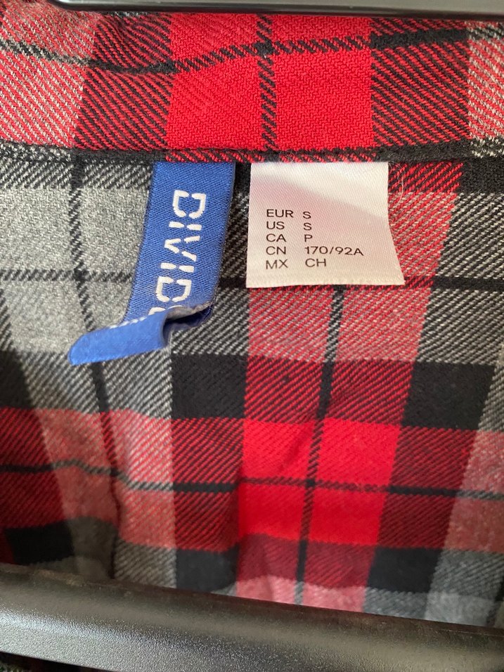 Kırmızı Gri Ekose Erkek Uzun Kollu Gömlek - Görsel 3