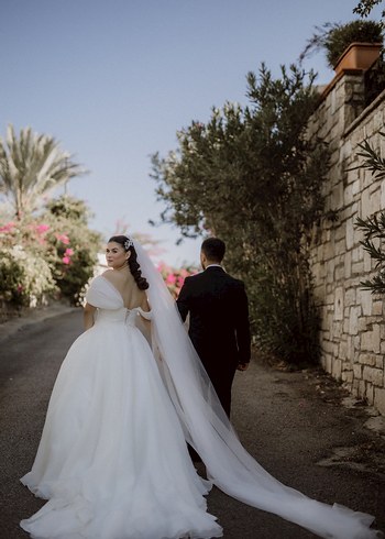 Straplez Beyaz A Kesim Gelinlik - Görsel 2