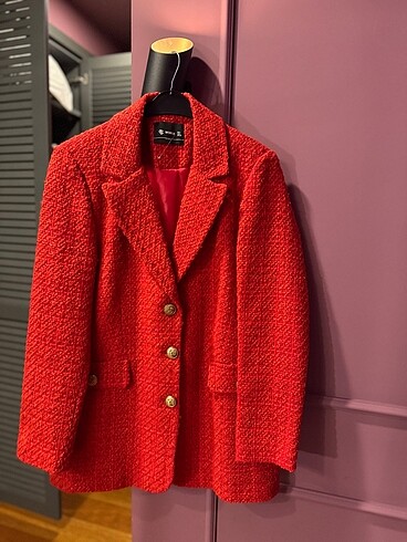 Kırmızı Blazer Ceket