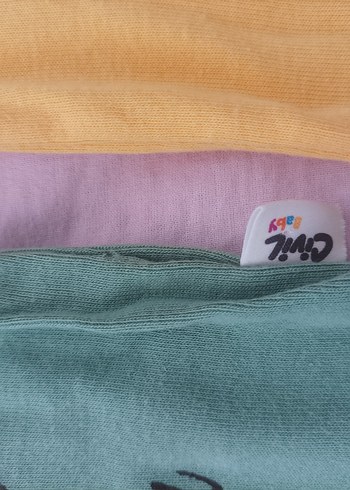 Sarı ve Yeşil Erkek Bebek Askılı Body - Görsel 2