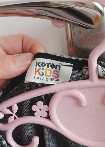 Gri Düğmeli Kız Elbisesi - Görsel 2