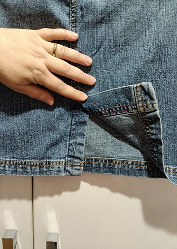 Kot Kumaşlı Midi Etek - Görsel 3