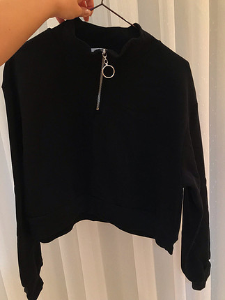 s Beden Siyah zincirli sweatshirt