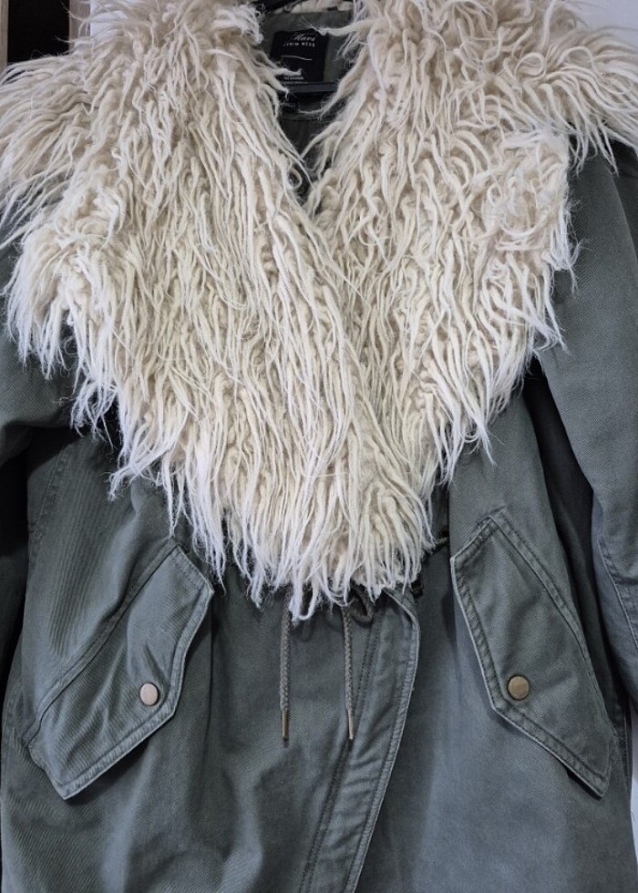 Suni kürklü parka - Görsel 4
