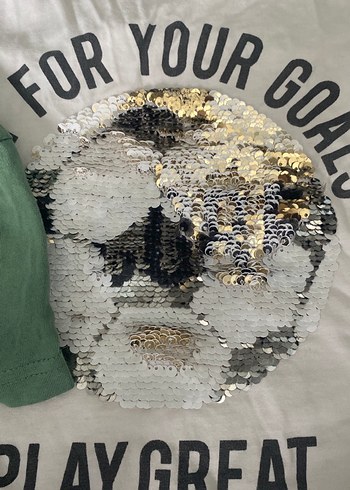 Erkek Çocuk Yeşil Baskılı Kısa Kollu Tişört - Görsel 3