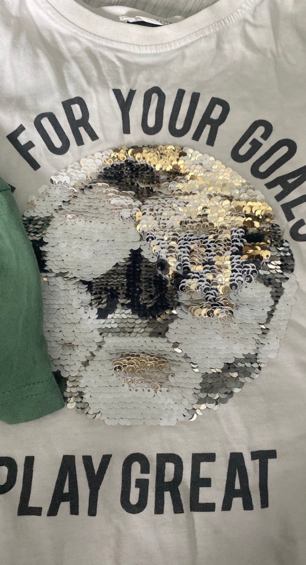 Erkek Çocuk Yeşil Baskılı Kısa Kollu Tişört - Görsel 3