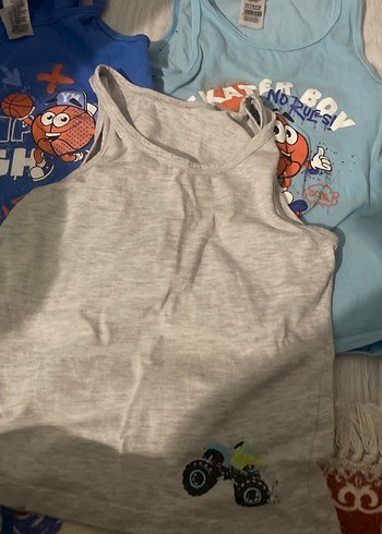 Erkek Çocuk Renkli Baskılı Kısa Kollu atlet - Görsel 4