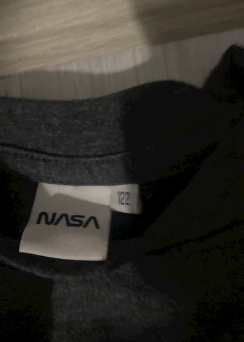 NASA Baskılı Gri Erkek Sweatshirt - Görsel 3