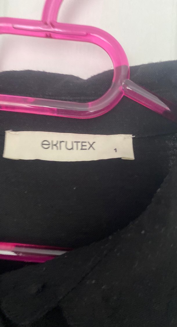 Nakışlı Siyah Uzun Kollu Bluz - Görsel 3