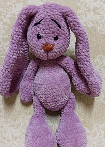 Diğer Pastel Mor Peluş Tavşan Oyuncak