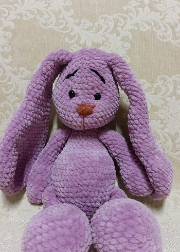 Pastel Mor Peluş Tavşan Oyuncak