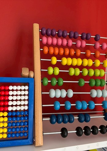 ikea ahsap abekus ve normal abekus