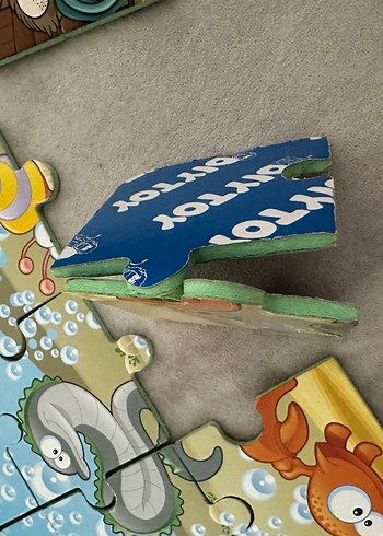 Beden 4 puzzle Çocuklar için Renkli Hayvan Temalı Puzzle Seti