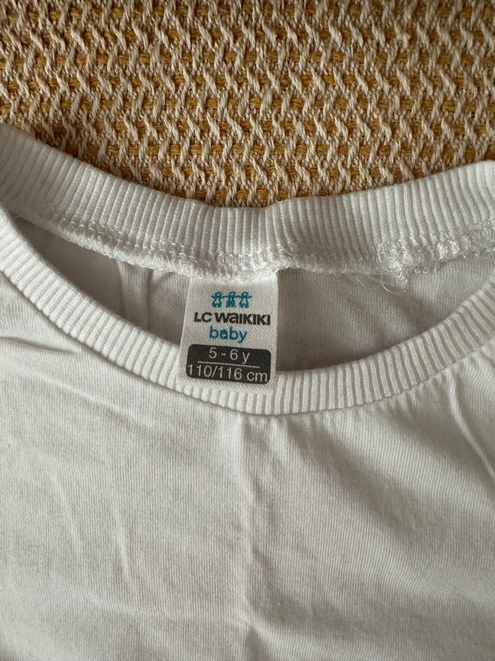 Beyaz Çocuk Kısa Kollu Atlet - Görsel 2