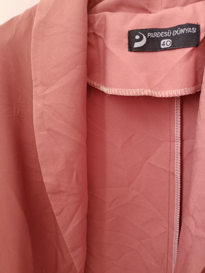 Düğmeli Pembe Kadın Blazer Ceket - Görsel 2