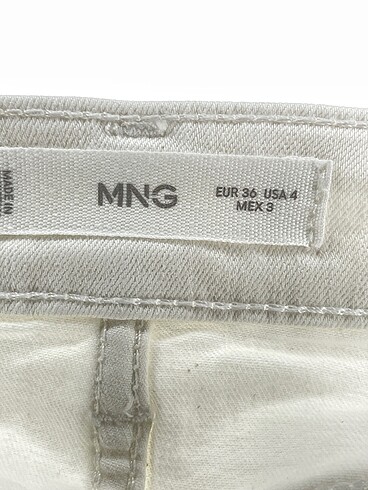 36 Beden beyaz Renk Mango Jean / Kot %70 İndirimli.