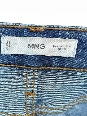 36 Beden mavi Renk Mango Jean / Kot %70 İndirimli.