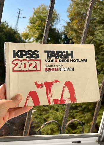 2021 KPSS Tarih Video Ders Notları Kitabı