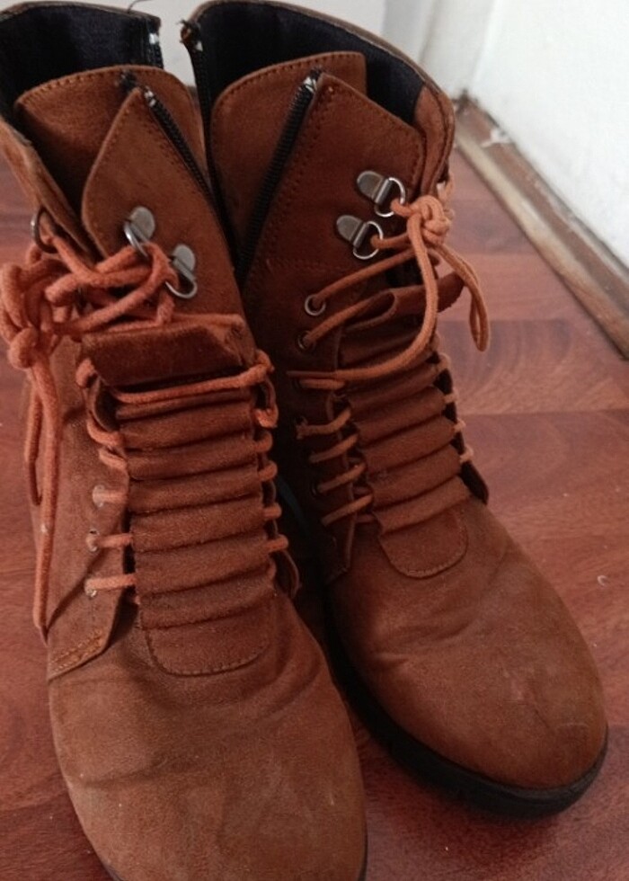 Kadın süet bot - Görsel 2