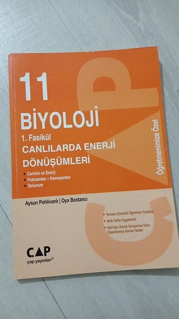 11. Sınıf Biyoloji Konu Anlatımlı Kavrama Kitapçığı 