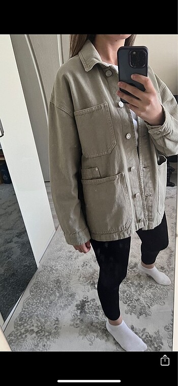 s Beden haki Renk Pull&Bear ceket