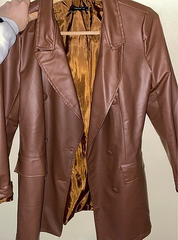 Deri blazer ceket